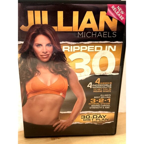 DVD Jillian Michaels "Ripped In 30" Workout Program - Picture 1 of 4